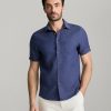 Wrinkle-Resistant Linen Short-Sleeve Cameron Shirt