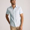 Wrinkle-Resistant Linen Short-Sleeve Cameron Shirt