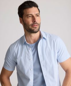 Stretch Cotton Short-Sleeve Dunbar Shirt