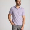 Striped Jersey Performance Polo