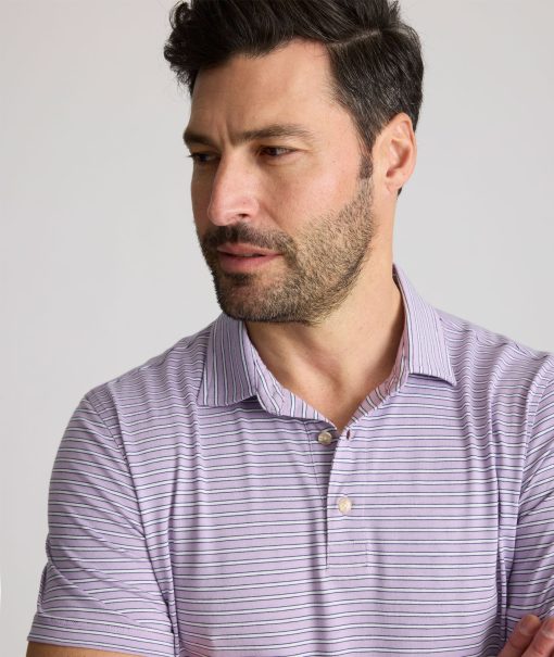 Striped Jersey Performance Polo - Image 2