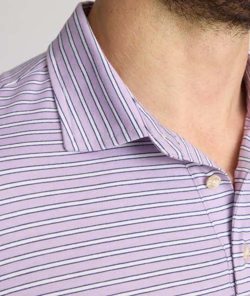 Striped Jersey Performance Polo - Image 3