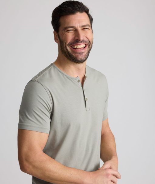 EcoSoft™ Short-Sleeve Henley - Image 2
