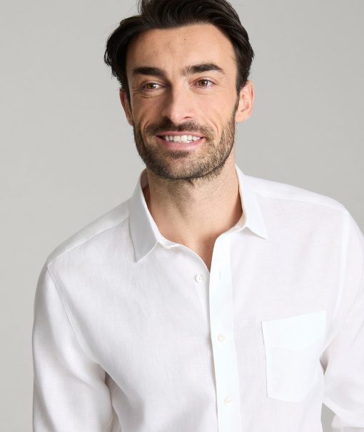 Wrinkle-Resistant Linen Vin Santo Shirt - Image 2