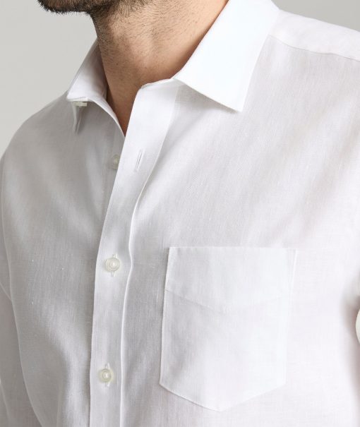 Wrinkle-Resistant Linen Vin Santo Shirt - Image 3