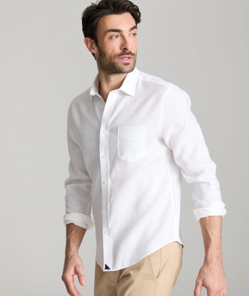 Wrinkle-Resistant Linen Vin Santo Shirt - Image 4