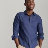 Wrinkle-Resistant Linen Vin Santo Shirt