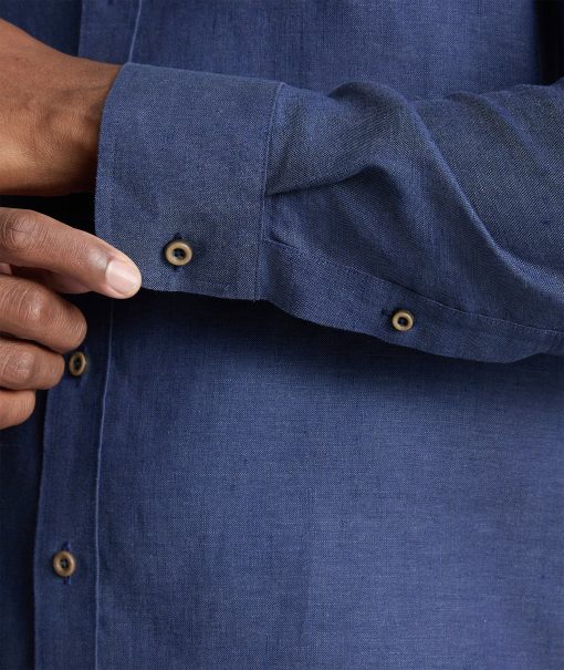 Wrinkle-Resistant Linen Vin Santo Shirt - Image 4